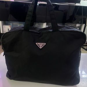 PRADA Black Nylon Laptop bag (Authentic)